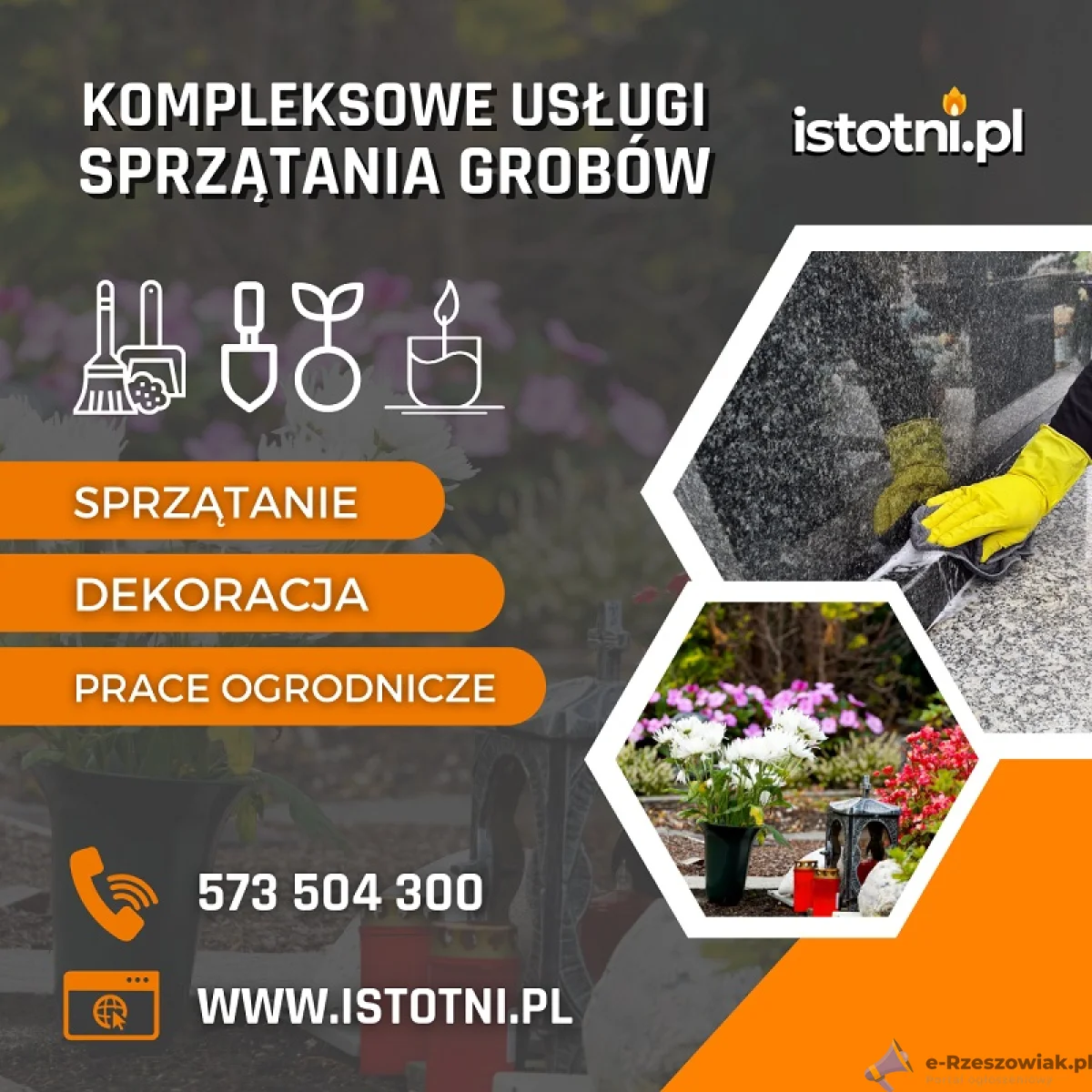 Sprzątanie grobów Rzeszów, całoroczna opieka nad grobami – istotni.pl