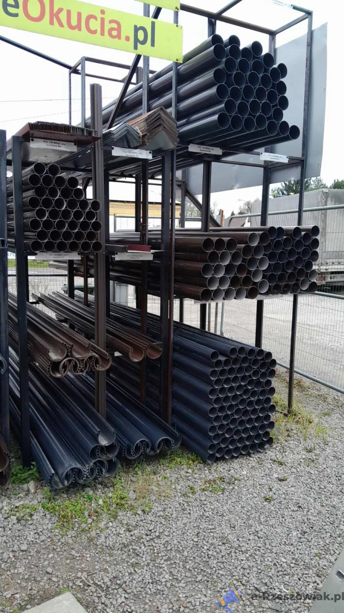 Rynny dachowe PVC 100/125 - całe systemy - w kolorze brązowym i grafitowym dostępne od ręki - Kolbuszowa Górna