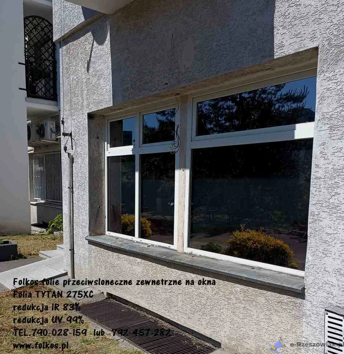 Folie przeciwsłoneczne Siedlce -Folia przeciwsłoneczna zewnętrzna na okna -Folie z filtrem UV i IR -OKlejamy Siedlce, Sokołów Podlaski, Węgrów, Łochów