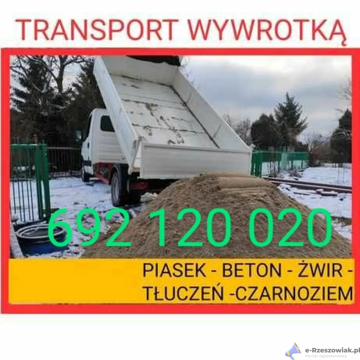 Rzeszów transport betonu pułsuchy z betonisrni Rzeszów piasek kruszywa tel 692120020