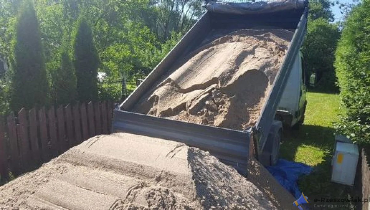 Materiały sypkie budowlane drogowe kruszywa Piasek Tyczyn Budziwój Biała Rzeszów tel 787322263