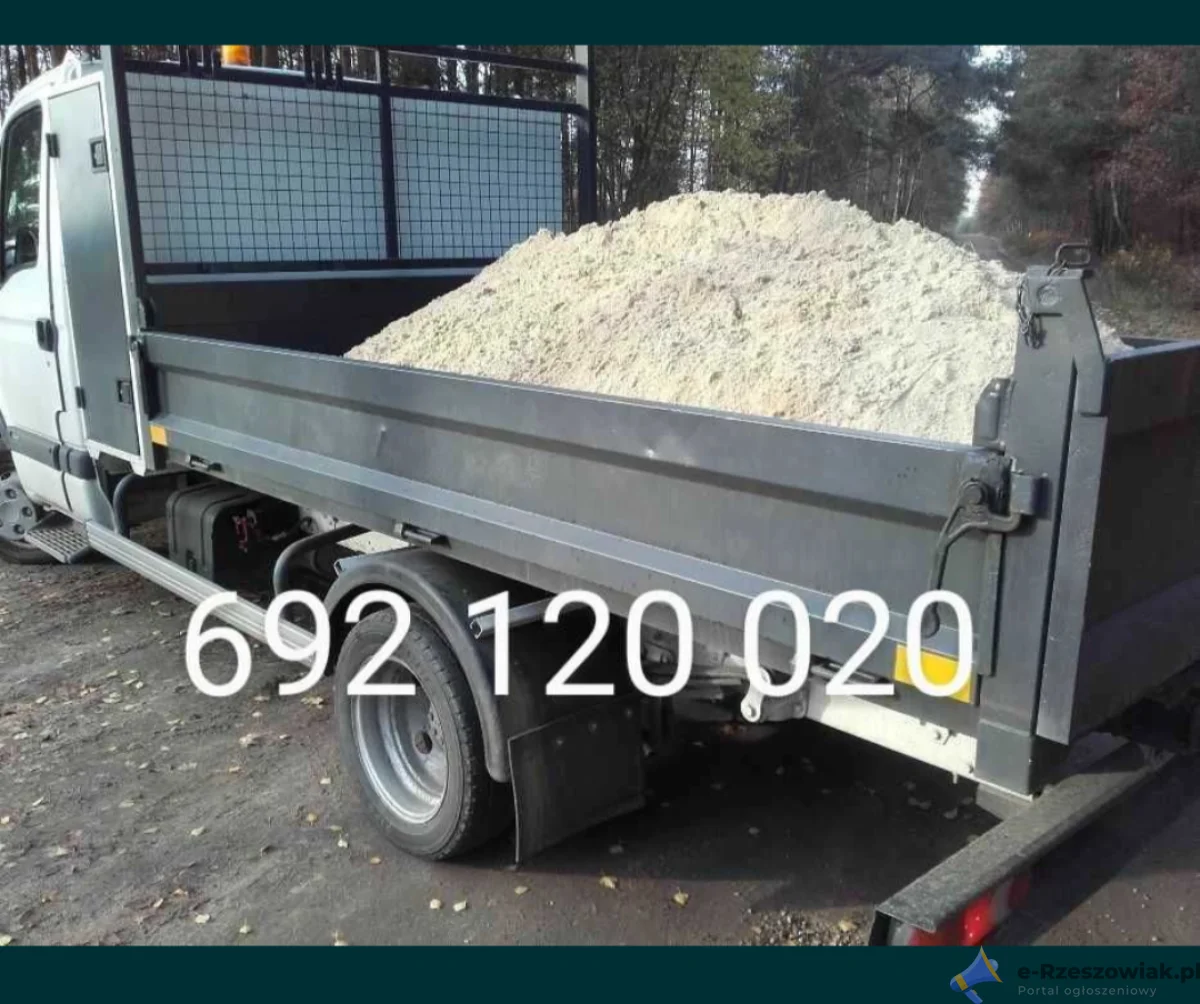 Transport piasek źwir kanień kruszywa beton pułsuchy Rzeszòw Świlcza Mrowka Rudna Mała tel 692120020