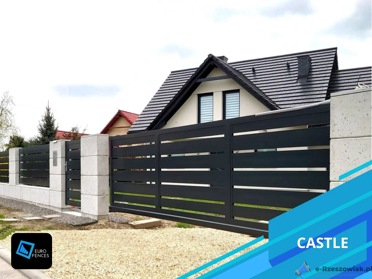 Laserowo wypalane ogrodzenia aluminiowe - model Fire - Euro Fences