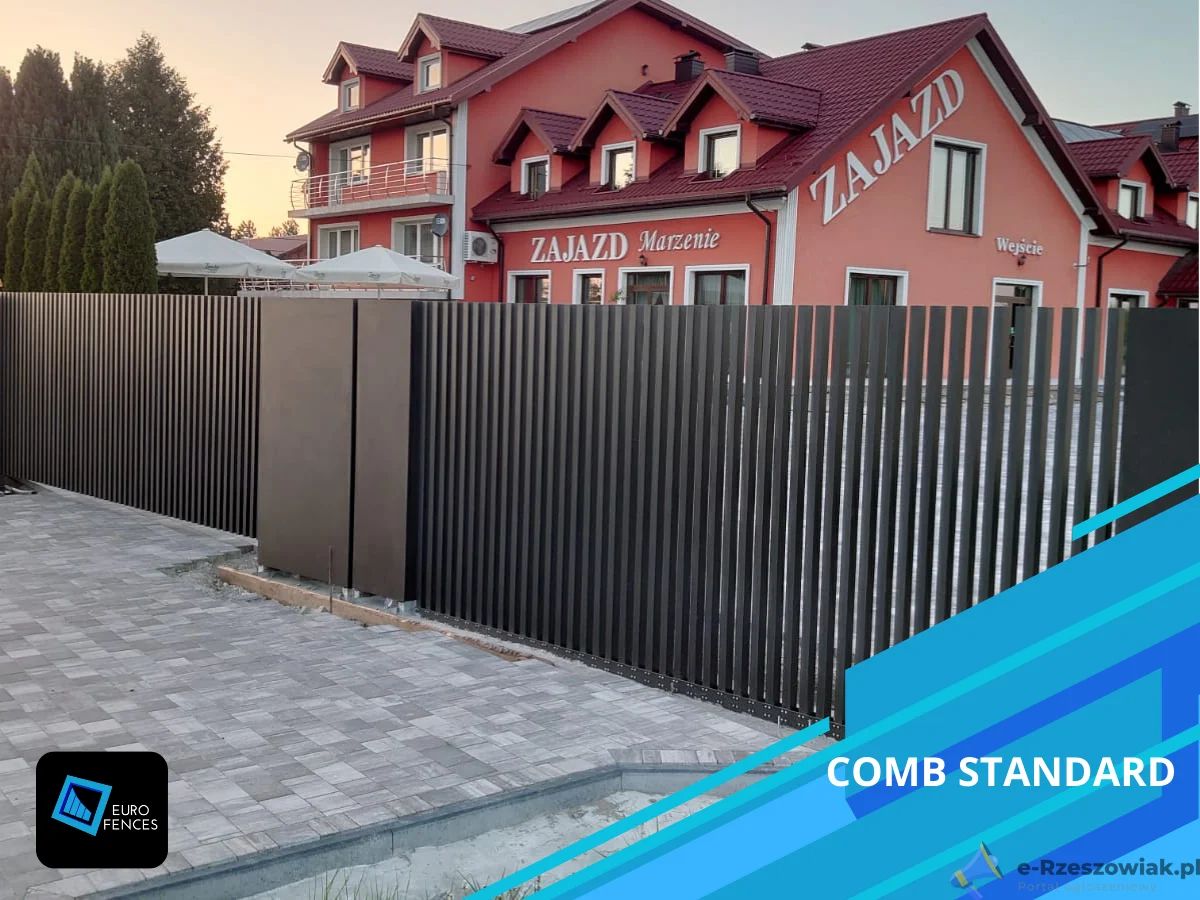 Laserowo wypalane ogrodzenia aluminiowe - model Fire - Euro Fences