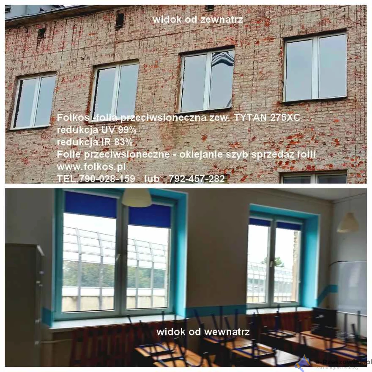 Folie przeciwsłoneczne zewnętrzne Mińsk Mazowiecki -Folie z filtrem UV i IR - Przyciemnianie szyb folią -Folkos folie HANITA Coatings, SOLAR Screen