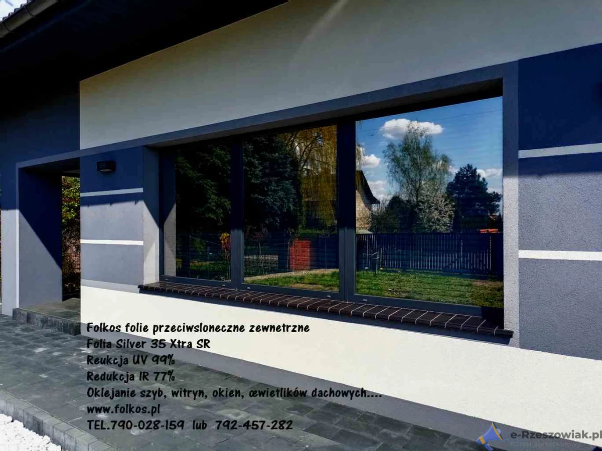 Folie przeciwsłoneczne zewnętrzne Mińsk Mazowiecki -Folie z filtrem UV i IR - Przyciemnianie szyb folią -Folkos folie HANITA Coatings, SOLAR Screen