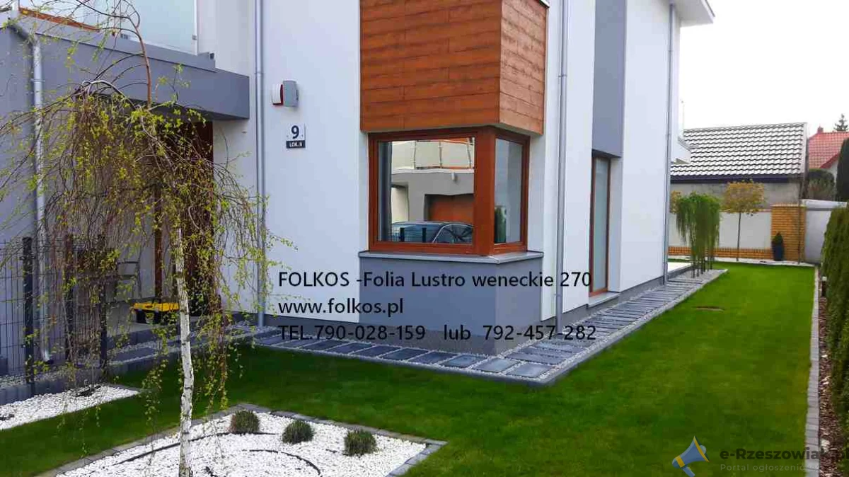 Pruszków - folia lustro weneckie- usługa oklejania szyb folią wenecką -Folkos folie lustro weneckie na okna, drzwi, witryny...Pruszków i okolice