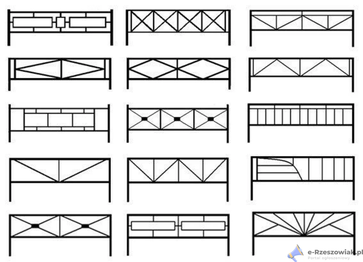 Balustrady, schody, przęsła
