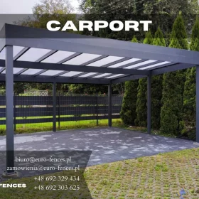 Carport aluminium NA WYMIAR + Bezpłatna wycena