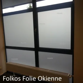 OKLEJANIE - Folie matowe mleczne, mrożone, szron...Folie zapewniające prywatność-  folie prywatyzujące Folkos Łódź i okolice usługa oklejania