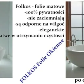 Radom folie okienne OKLEJANIE - Folie matowe mleczne, mrożone, szron...Folie zapewniające prywatność-  folie prywatyzujące sprzedaż, wysyłka