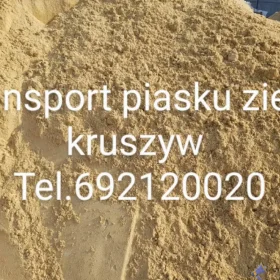Spezedaż transport piasek kamień Rzeszów Krasne Malawa Strażów Palikówka Łąka
