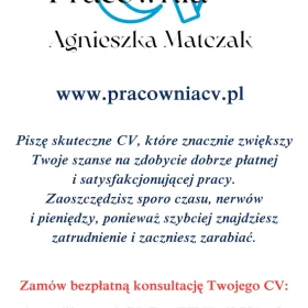 Profesjonalne pisanie CV na zamówienie Rzeszów / zapłata po / 4 gwarancje