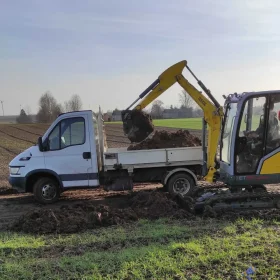 Usługi minikoparka i auto mała wywrotka iveco Rzeszów