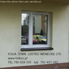 Folia lustro weneckie - folia do oklejania szyb -Folia wenecka na okna, Widzisz nie będąc widzianym -Folkos folie weneckie na okna, drzwi, witryny...