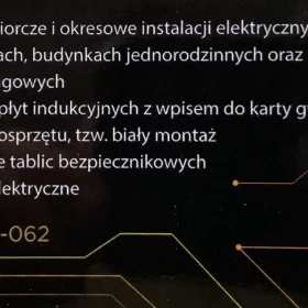 Elektryk. Pomiary elektryczne. Indukcje. Awarie