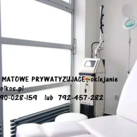 Folie matowe na szyby balkonowe- Oklejamy balkony w Warszawie- Folie matowe prywatyzujące na balkony, okna, drzwi, witryny....Usługa oklejania z folią