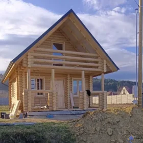 Drewniany Dom z Bala 500X700 z Poddaszem Użytkowym