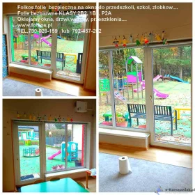 Folia bezpieczna 2B2 -Folia na okna , przeszklenia, lustra...Oklejamy szkoły, przedszkola, żłobki, szpitale, zakłady podukcji, przetwórstwa... Oklejma