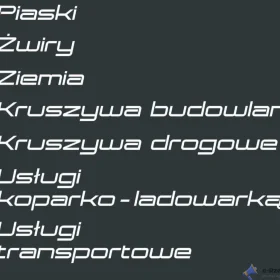 Sprzedaź kamień kruszywa żwir kliniec gryz kruszywa drogowe budowlane ogrodowe Podkarpackie Rzeszòw Rudna Mała tel 692120020