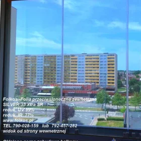 Folie przeciwsłoneczne Hanita Coatings -Folie przeciwsłoneczne zewnętrzne -Usługa oklejania szyb Warszawa i okolice 