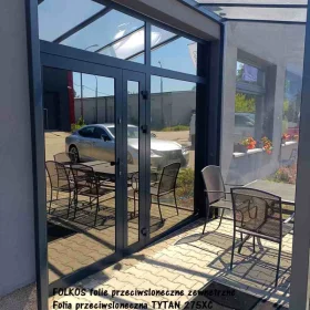 Folie przeciwsłoneczne zewnętrzne Łomża - Folie z filtrem UV i IR - HANITA Coatings, SOLAR Screen -Folkos sprzedaż folii, usługa oklejania szyb 