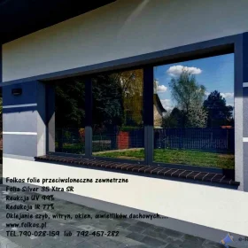 Folie przeciwsłoneczne zewnętrzne Mińsk Mazowiecki -Folie z filtrem UV i IR - Przyciemnianie szyb folią -Folkos folie HANITA Coatings, SOLAR Screen