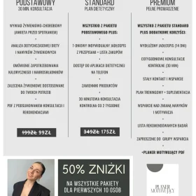 DIETETYK - ZADBAJ O SIEBIE – ZMIEŃ NAWYKI ŻYWIENIOWE KROK PO KROKU 