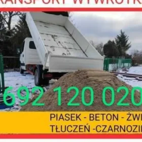 Sprzedaź transport piasek budowlany płukany kopany Podkarpacie Markowa Sonoma Wysoka tel 692120020 