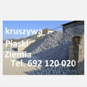 Sprzedaź piasek do murowania betonu pod kostkę kruszywa Podkarpacie Rzeszòw Tyczyn Budziwòj tel 692120020