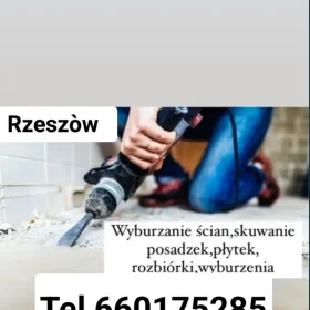 Skuwanie ścian płytki posadzki wybużenia Podkarpacie Rzeszòw Budziwòj Tyczyn tel 692120020