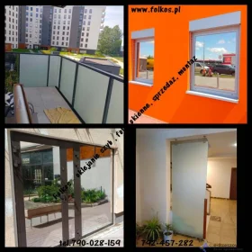 Folkos folie okienne Warszawa - folie z usługą oklejania szyb Warszawa - folei matowe, dekoracyjne, przeciwsłoneczne, bezpieczne, antywłamaniowe